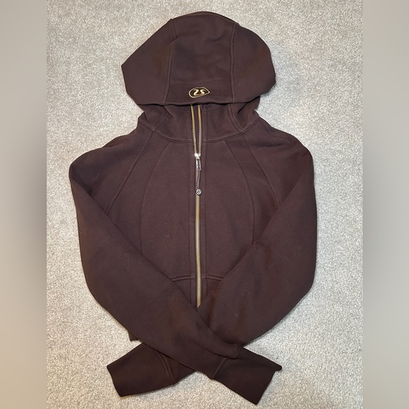 lululemon athletica Tops - lululemon athletica Brown Full-Zip Hooded Sweatshirt